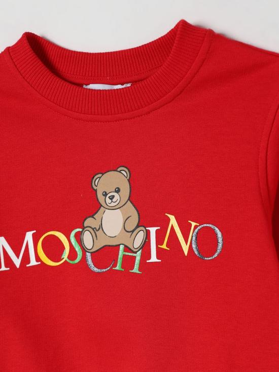 25FW [키즈] 모스키노 풀오버 HNF08VLCA60 50109 Pink - MOSCHINO