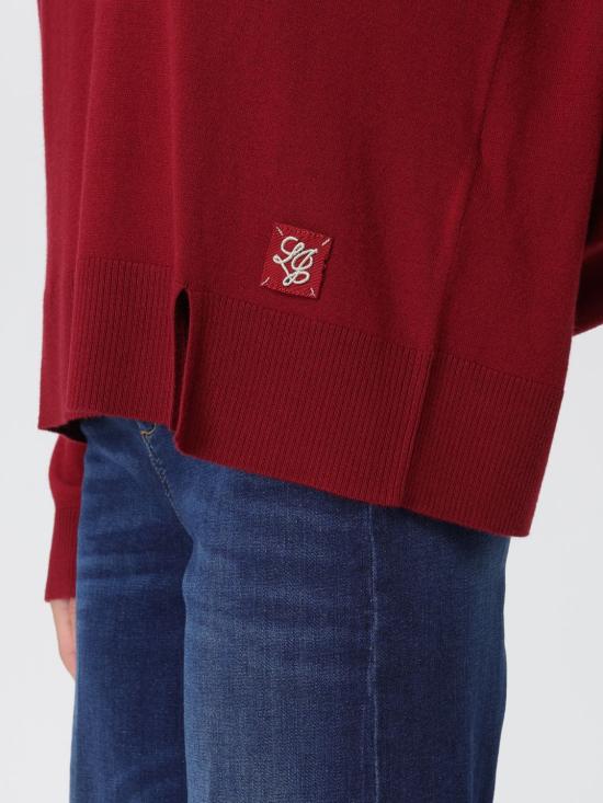25FW 리우조 스웨터 MF5375MA16R 91650 Burgundy - LIU JO