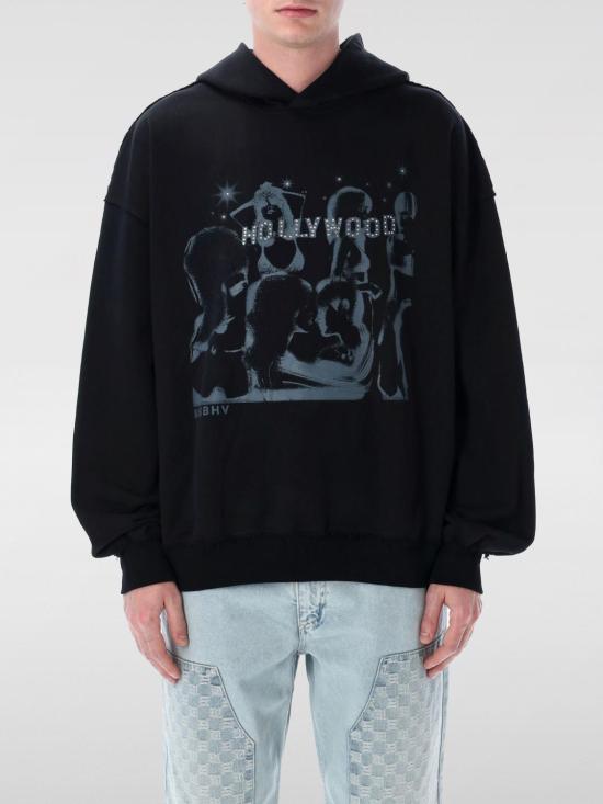 25SS 미스비헤이브 긴팔 티셔츠 250M207 Black