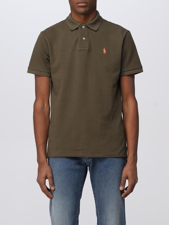 25FW 폴로 랄프로렌 폴로 티셔츠 710795080 017 Moss Green