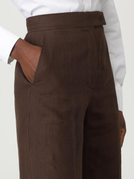 25FW 막스마라 팔라초 팬츠 2511131092600 002 Brown - MAX MARA