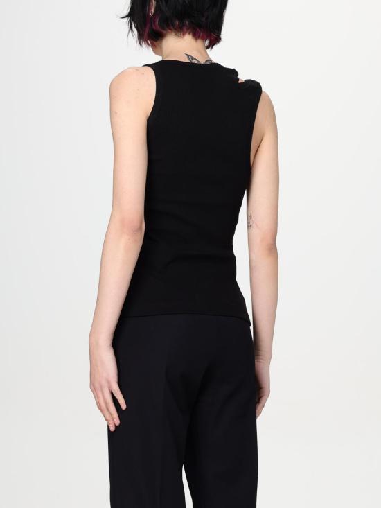 25SS 베르사체 민소매 티셔츠 78HAM603J0004 899 Black - VERSACE