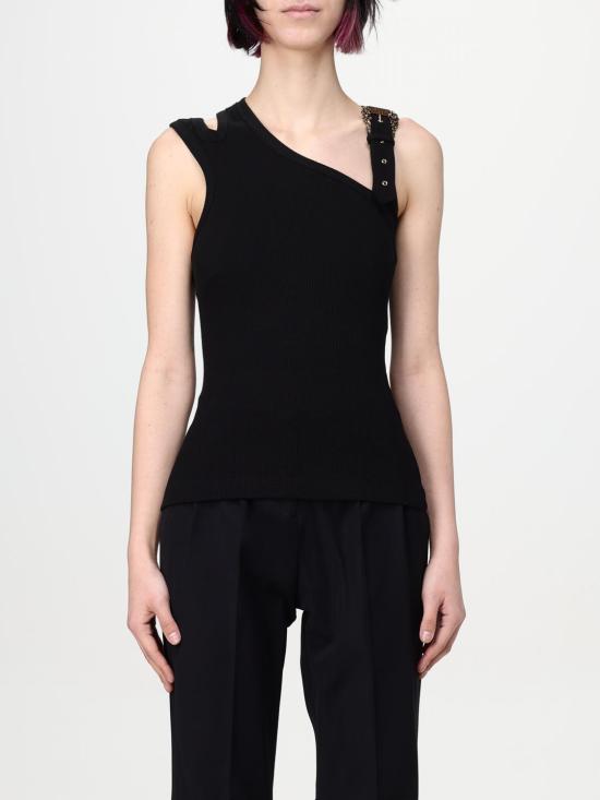 25SS 베르사체 민소매 티셔츠 78HAM603J0004 899 Black