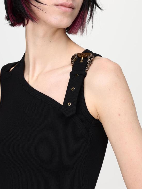 25SS 베르사체 민소매 티셔츠 78HAM603J0004 899 Black - VERSACE