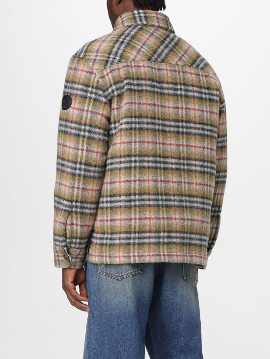 25FW 버버리 체크 울 오버셔츠 8110913 Beige - BURBERRY