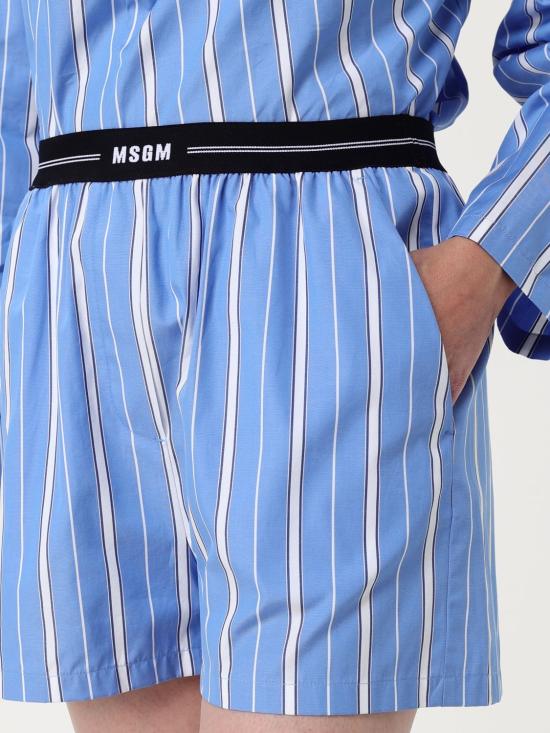 25FW 엠에스지엠 숏팬츠 3841MDB08257117 85 Blue - MSGM