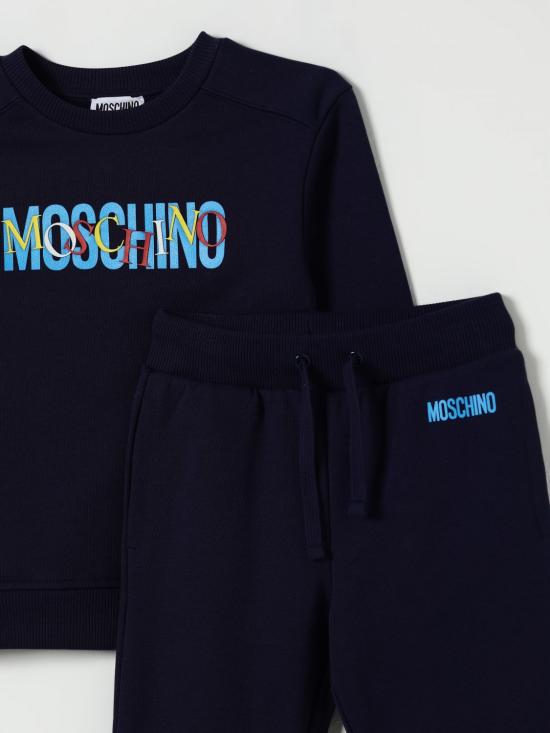 25FW [키즈] 모스키노 캐주얼 세트 HUK04DLCA23 40016 Blue - MOSCHINO