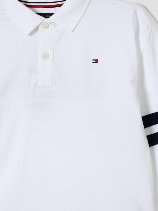 25FW [키즈] 타미힐피거 폴로 셔츠 KB0KB09712 YBR White - TOMMY HILFIGER