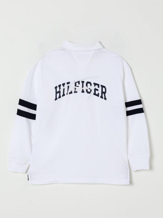 25FW [키즈] 타미힐피거 폴로 셔츠 KB0KB09712 YBR White - TOMMY HILFIGER