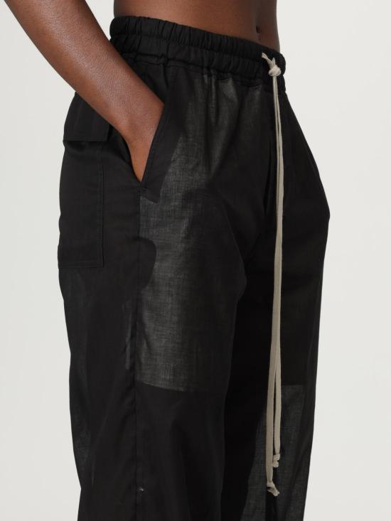 25FW 릭 오웬스 트레이닝/조거 팬츠 RP01E7325CV 09 Black - RICK OWENS