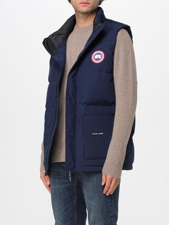 25FW 캐나다구스 프리스타일 크루 베스트 블랙 라벨 4159M 9063 Navy - CANADA GOOSE