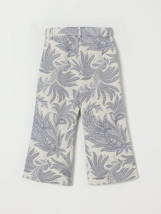 25FW [키즈] 에트로 스트레이트 팬츠 GX6A30U0224 101BL Yellow Cream - ETRO