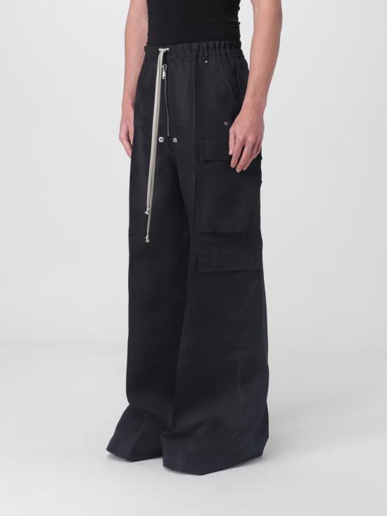 25FW 릭 오웬스 스트레이트 팬츠 RR01E5339SG 09 Black - RICK OWENS