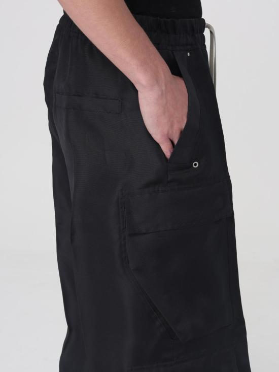 25FW 릭 오웬스 스트레이트 팬츠 RR01E5339SG 09 Black - RICK OWENS