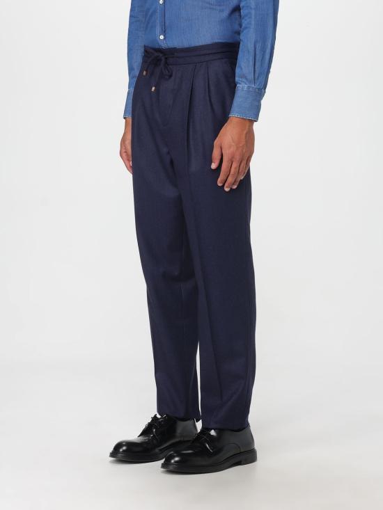 25FW 브루넬로 쿠치넬리 스트레이트 팬츠 ME226E1710 C396 Blue - BRUNELLO CUCINELLI