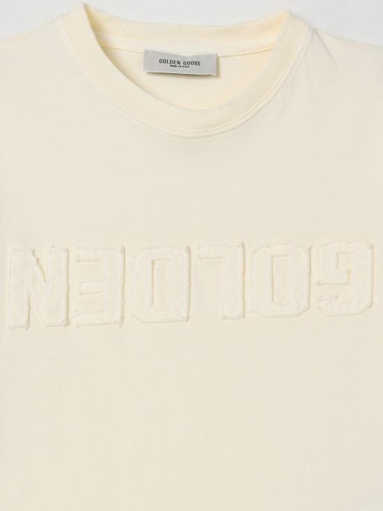 25FW [키즈] 골든구스 티셔츠 GKP02441P00224311364 Violet - GOLDEN GOOSE