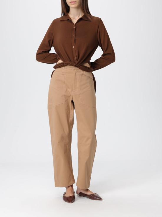 25FW 세미쿠튀르 폴로 티셔츠 S5WA55 T56 Brown - SEMI-COUTURE