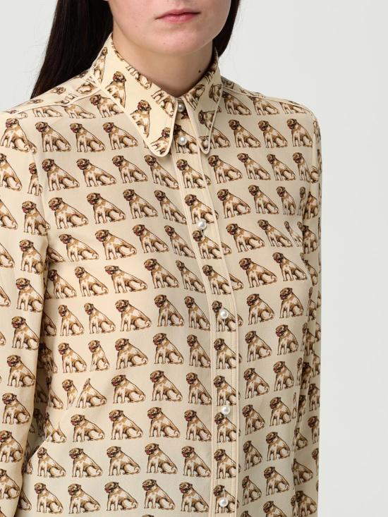 25FW 발렌티노 가라바니 블라우스 7B3AB7Q29G5 R0R Yellow Cream - VALENTINO GARAVANI