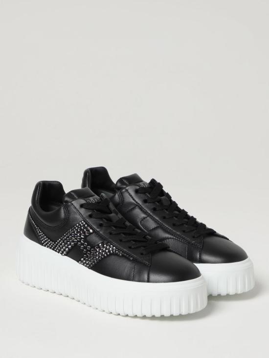 25FW 호간 뮬/슬리퍼 HXW6450FO60U48 B999 Black - HOGAN