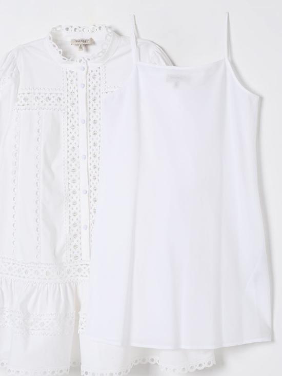 25FW [키즈] 트윈셋 원피스 251GJ2410 00808 White - TWINSET