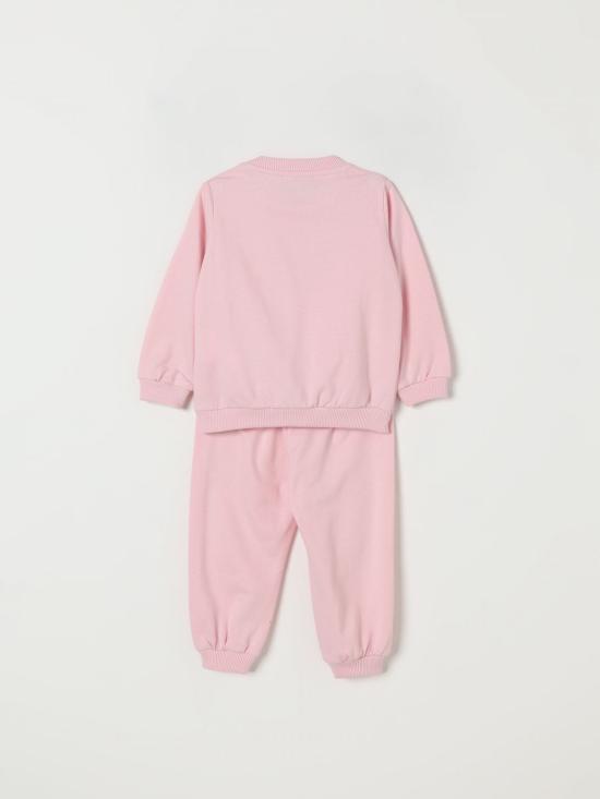 25FW [키즈] 모스키노 오버롤 MMK05ELCA40 50209 Pink - MOSCHINO