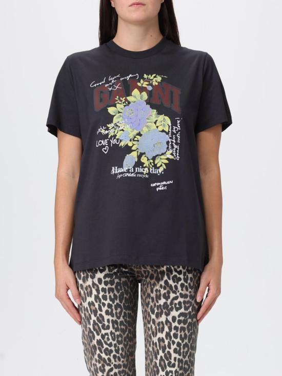 25FW 가니 로즈 티셔츠 T4342 252 Grey