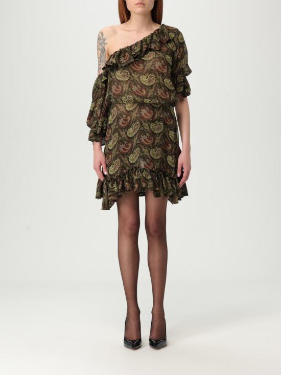 25FW 생로랑 롱 원피스 815701Y4K95 3689 Multicolor