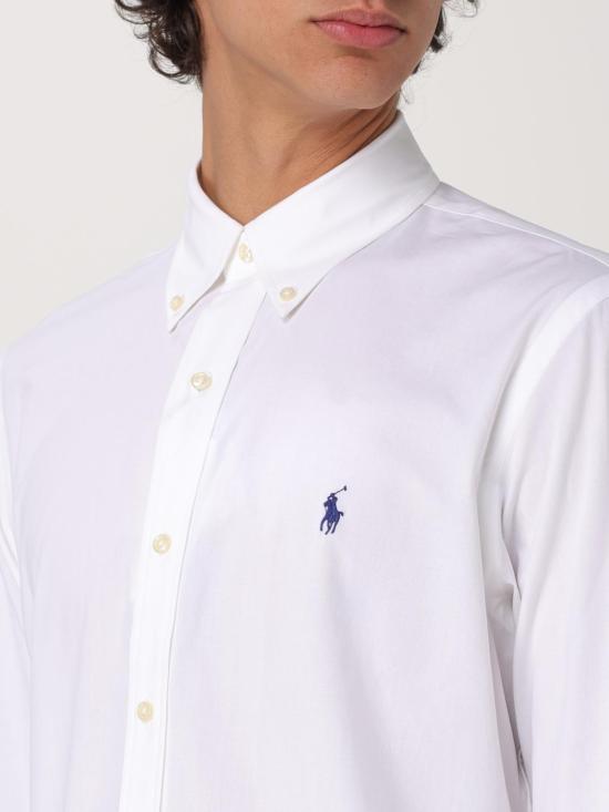 25FW 폴로 랄프로렌 셔츠 710928255 002 White - POLO RALPH LAUREN