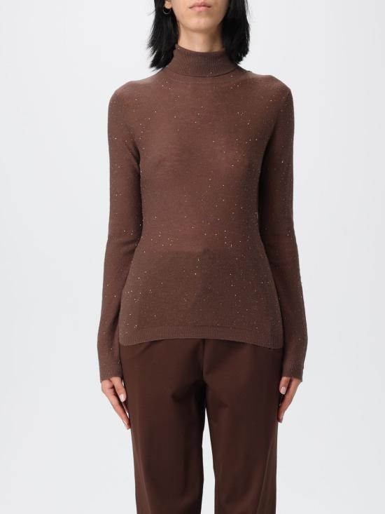 25FW 파비아나 필리피 스팽글 장식 울 스웨터 MAD215F068L557 1269 Brown