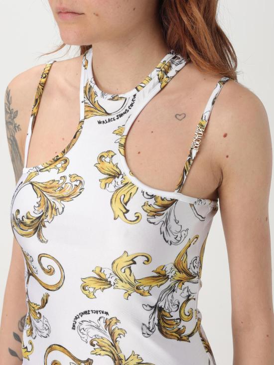 25FW 베르사체 롱 원피스 78HAO914JS470 G03 White - VERSACE