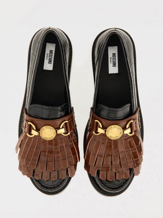 25FW 모스키노 로퍼 MA10262C1NMN1 00A Black - MOSCHINO