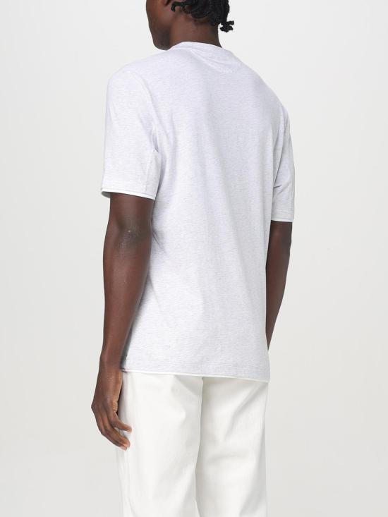 25FW 브루넬로 쿠치넬리 자수 로고 티셔츠 M0B137427 CY887 Grey 1 - BRUNELLO CUCINELLI