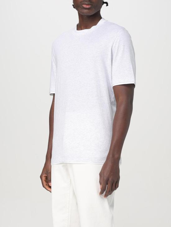 25FW 브루넬로 쿠치넬리 자수 로고 티셔츠 M0B137427 CY887 Grey 1 - BRUNELLO CUCINELLI