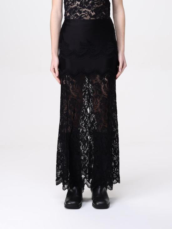 26SS 파코라반 롱 스커트 25PJJU021PA0170 P0001 Black