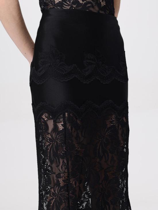 26SS 파코라반 롱 스커트 25PJJU021PA0170 P0001 Black - PACO RABANNE