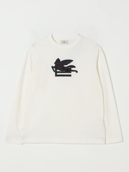 25FW [키즈] 에트로 티셔츠 GX8Q60Z2904 101 White