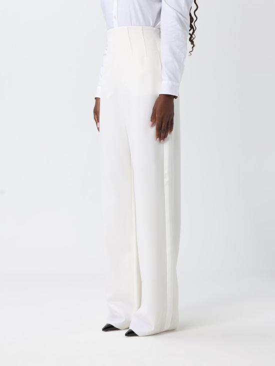 25FW 막스마라 스트레이트 팬츠 2521136034600 001 White - MAX MARA