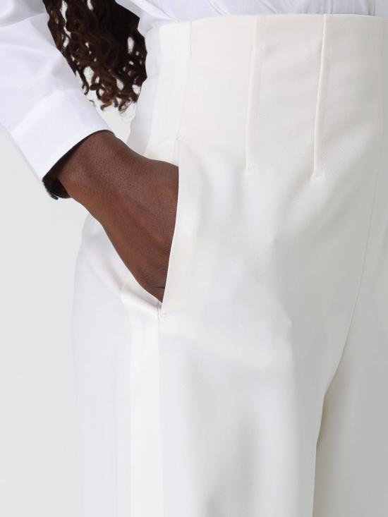 25FW 막스마라 스트레이트 팬츠 2521136034600 001 White - MAX MARA