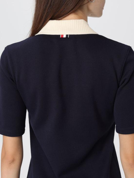 25FW 톰브라운 롱 원피스 FJD129AJ0223 415 Navy - THOM BROWNE