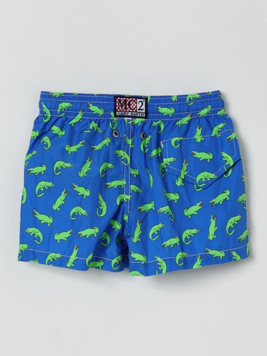 25FW [키즈] 세인트바쓰 스윔팬츠 00748D FUN ALLIGATOR 17 Blue - MC2 SAINT BARTH
