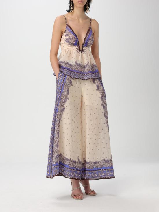 25FW 짐머만 팔라초 팬츠 1760PRS254 PPSLY Violet - ZIMMERMANN