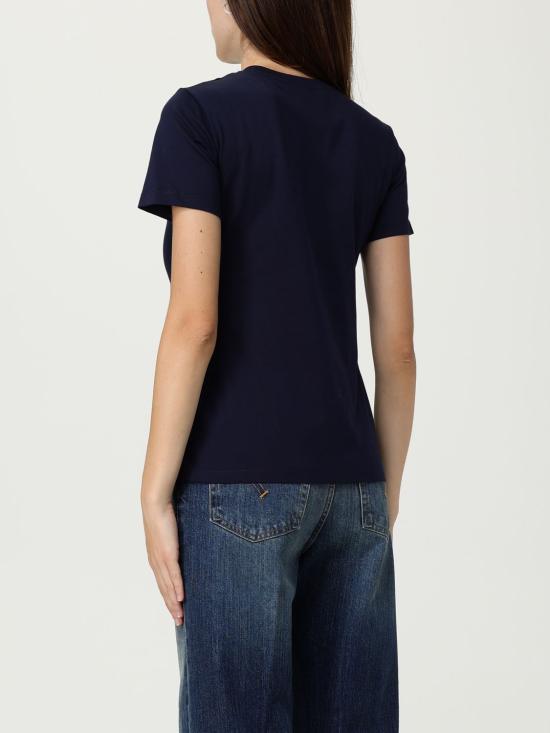 25FW 돈답 반팔 티셔츠 S746JF0271DFZ4 890 Blue - DONDUP