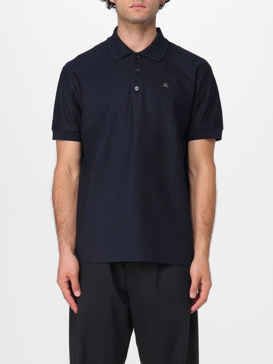 25FW 버버리 메탈 EKD 코튼 폴로 셔츠 8116182 Navy
