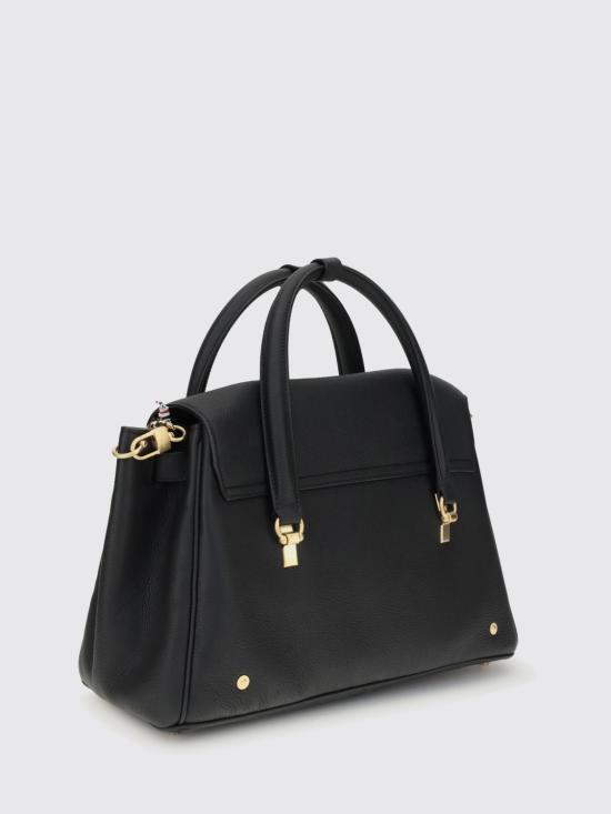 25FW 톰브라운 소프트 페블 그레인 볼튼 백 FAP483AL0105 001 Black - THOM BROWNE