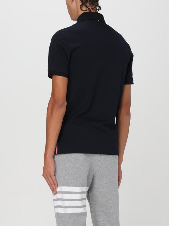 26SS 톰브라운 피케 포켓 폴로 티셔츠 MJP022A01455 415 Blue - THOM BROWNE