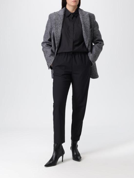 25FW 세미쿠튀르 스트레이트 팬츠 Y5WI35 Y69 Black - SEMI-COUTURE