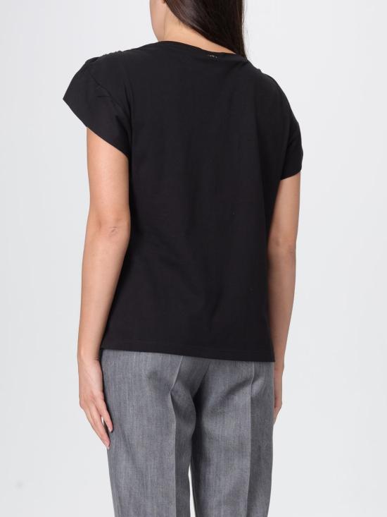 25FW 리우조 반팔 티셔츠 UF5262J6308 22222 Black - LIU JO