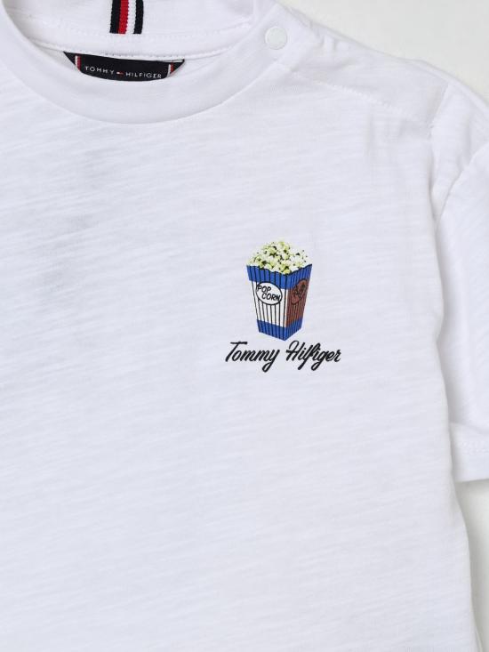 25FW [키즈] 타미힐피거 티셔츠 KB0KB09718 YBR White - TOMMY HILFIGER