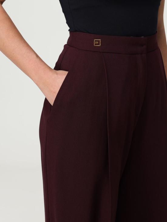 25FW 엘리자베타프랜치 스트레이트 팬츠 PA123 EA4 Wine - ELISABETTA FRANCHI