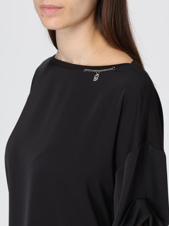 25FW 리우조 반팔 티셔츠 MF5211J7821 22222 Black - LIU JO